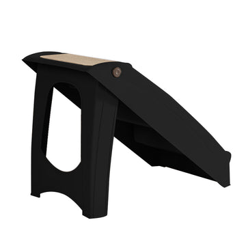 Pet Stairs Ramp Steps Portable Foldable Climbing Ladder Soft Washable Dog Black PaWz